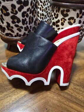 Christian Louboutin Leather Slides